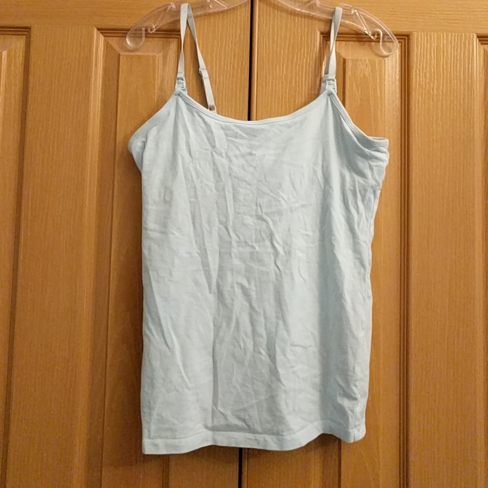 Motherhood Maternity Nursing Cami Light Blue